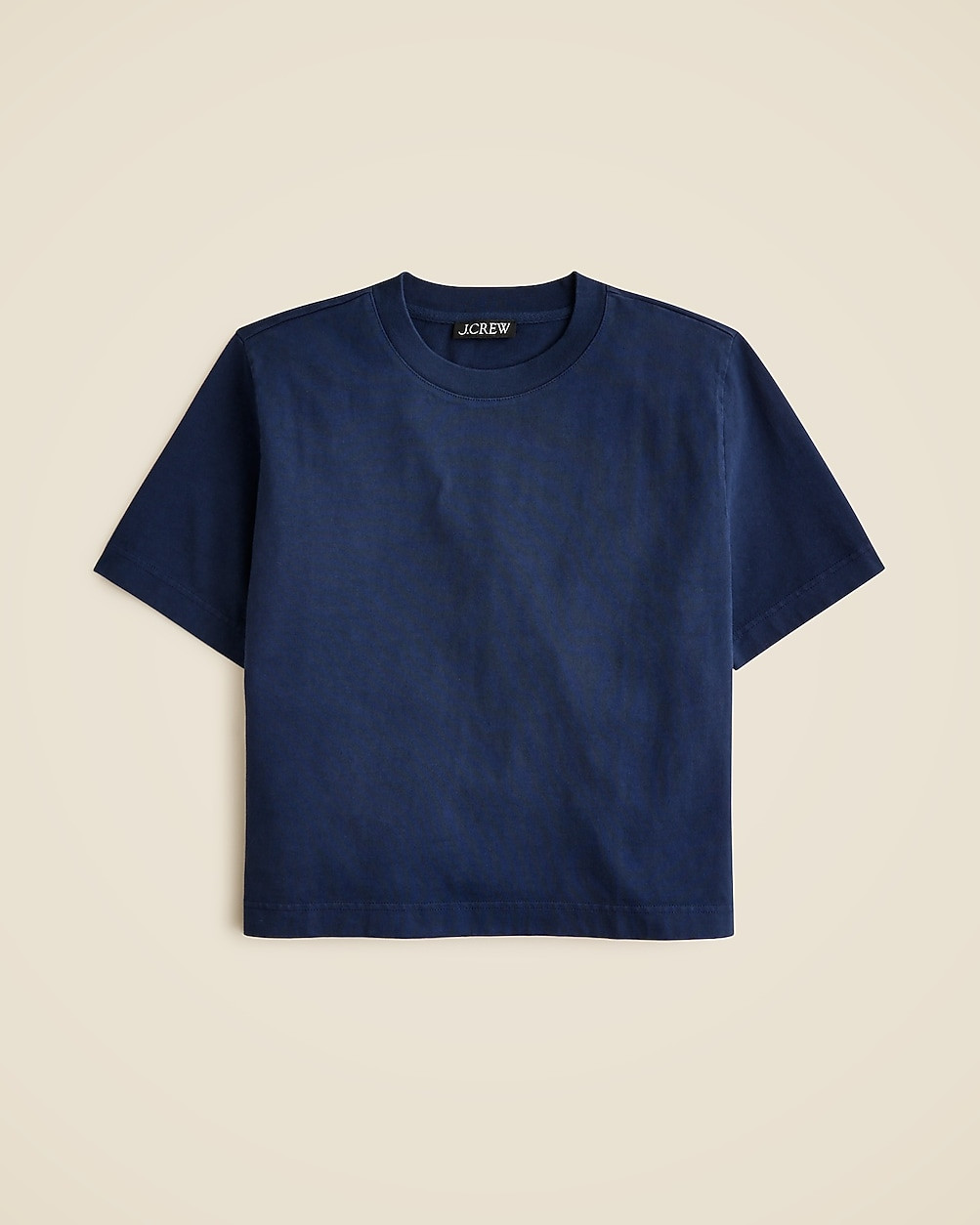 Relaxed premium-weight cropped T-shirt | J. Crew US