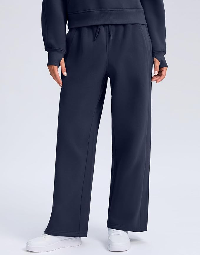 SANTINY Two Piece Sets for Women Winer Fleece Hoodies Sweatsuits Oversized Sweatshirt 2 Piece Lou... | Amazon (US)