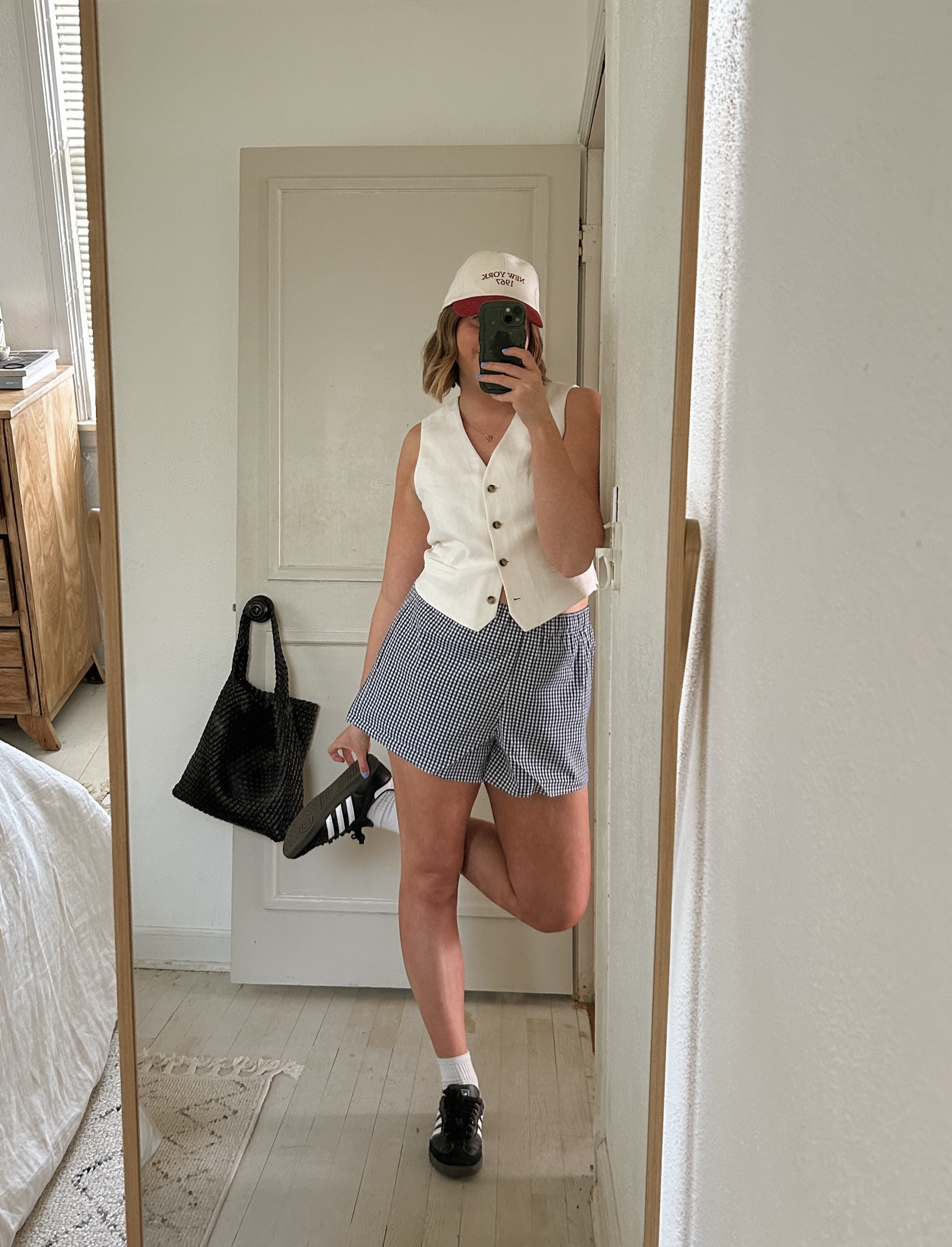 Wearing the gingham, they also have pink striped and I got the poplin pants in a M reg, I’m 5’6. If any of these are sold out, I linked several other options! 

#LTKsalealert #LTKstyletip #LTKfindsunder50