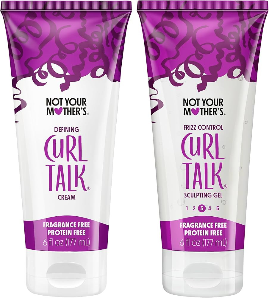 Not Your Mother's Fragrance-Free Curl Talk Sculpting Gel & Defining Cream (2-Pack) - 6 fl oz - Pr... | Amazon (US)
