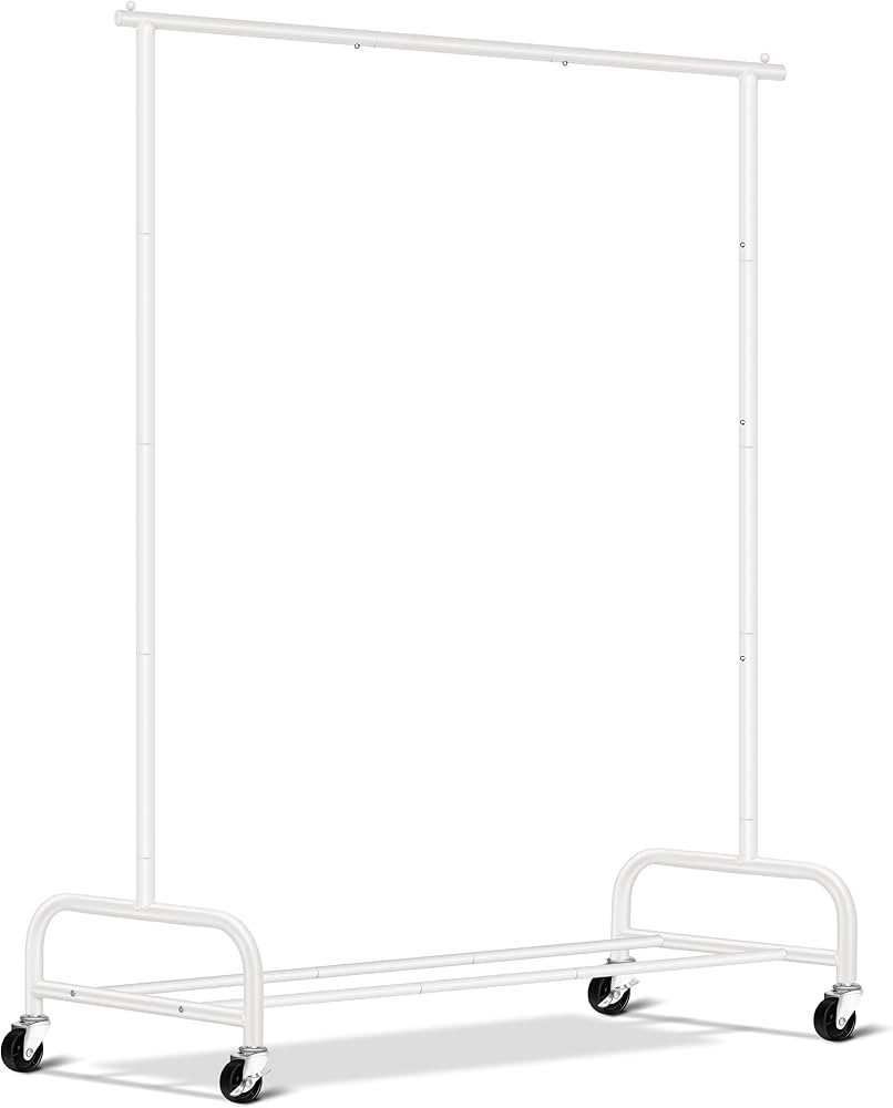 SLEEPING LAMB Heavy Duty Clothes Racks for Hanging Clothing Rack, 43" Wide Rolling Garment Rack M... | Amazon (US)
