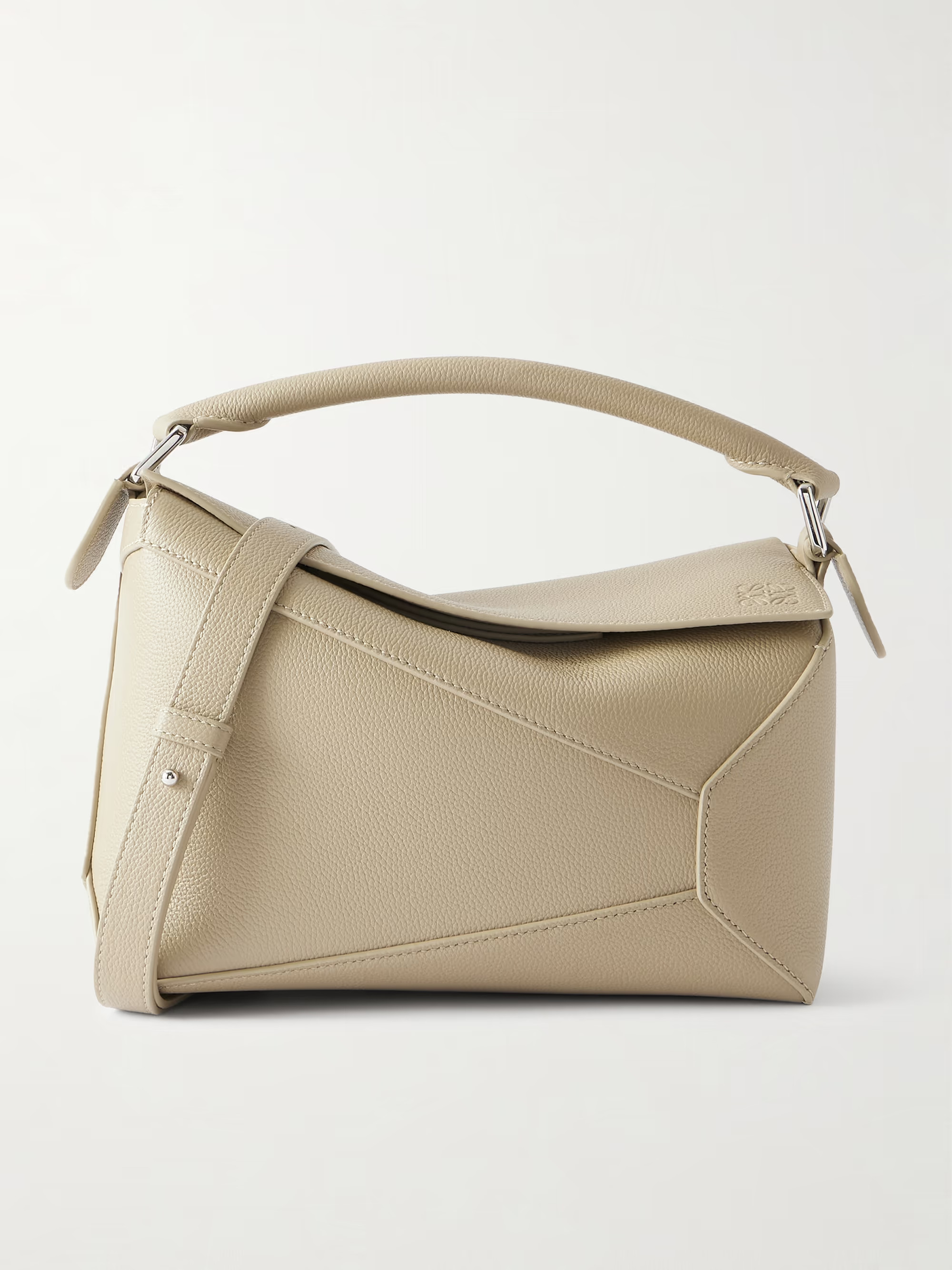 Puzzle Edge small textured-leather shoulder bag | NET-A-PORTER (UK & EU)