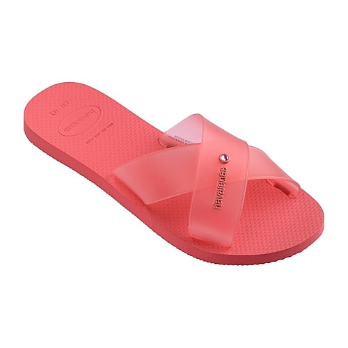 Havaianas Womens Aqua Jelly Slide Sandals, 11/12, Orange | JCPenney
