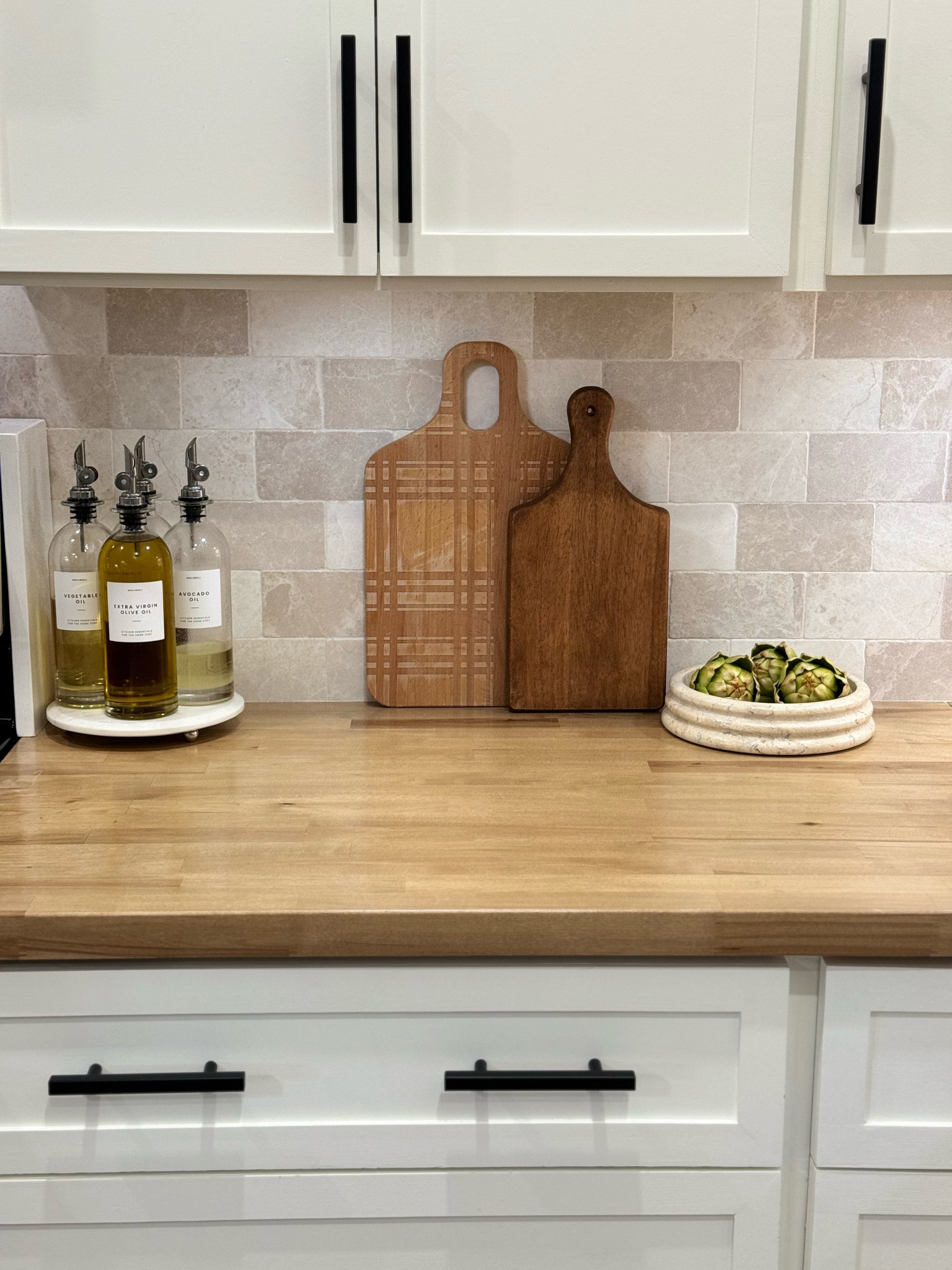 Our new kitchen tile ties everything in so beautifully in our kitchen now. 

#LTKhome