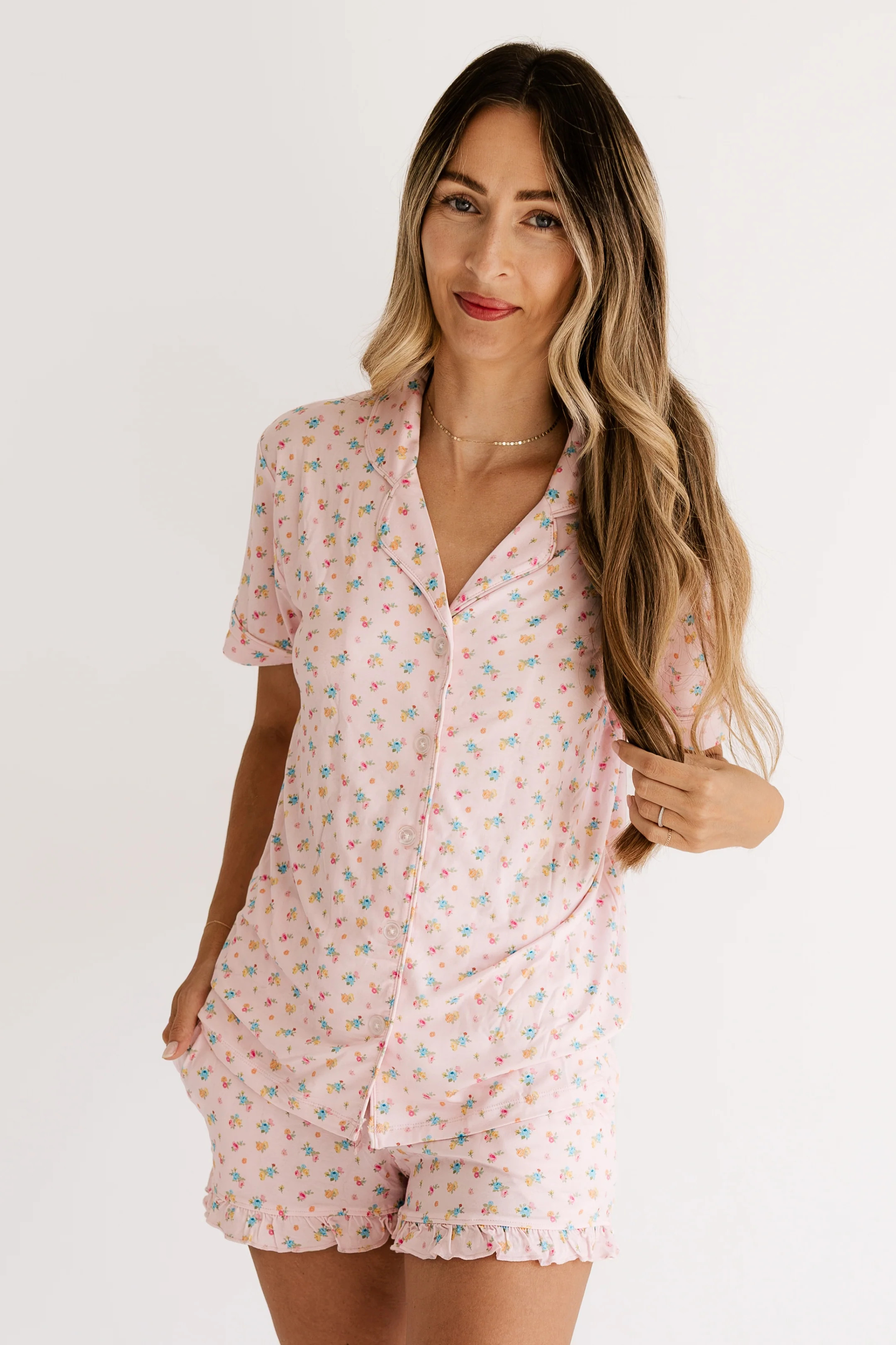 Poppy Pink Women's Short Set | In My Jammers