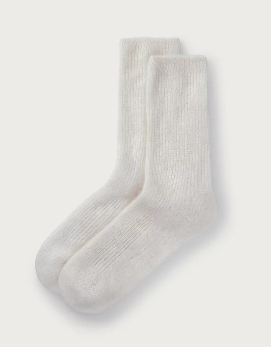 Luxury Brushed Cashmere Bedsock | The White Company UK & ROW