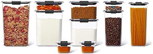 Rubbermaid Brilliance Pantry Organization & Food Storage Containers with Airtight Lids, Set of 10... | Amazon (US)