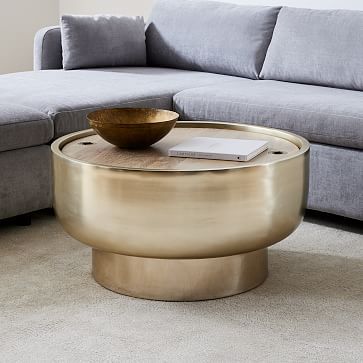 Drum Storage Coffee Table (32"–40") | West Elm (US)