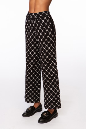 Monogram Wide Leg - Black | EllandEmm