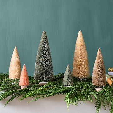 Pure Bottlebrush Trees (Set of 6) | West Elm (US)