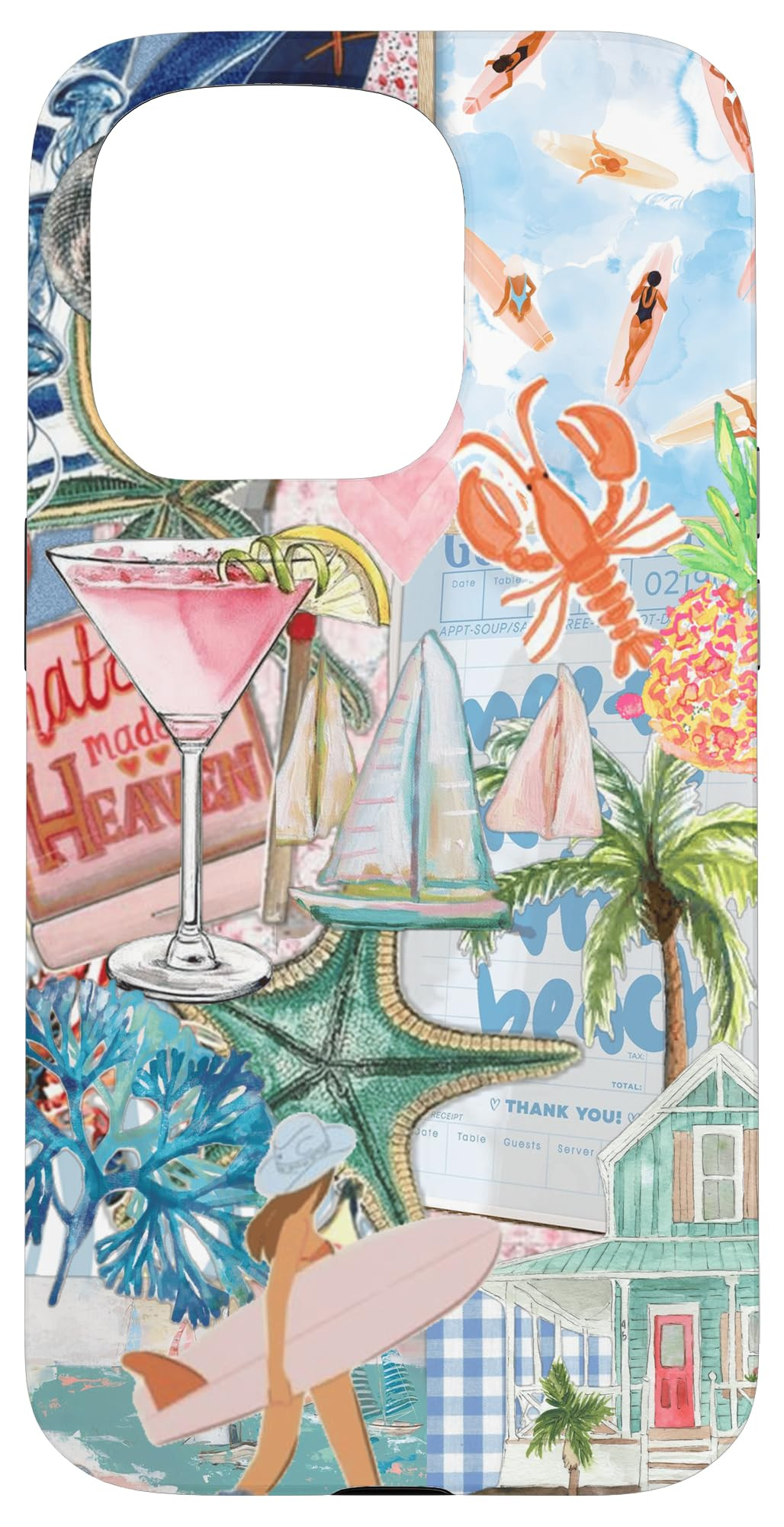 Aesthetic Summer Beach Collage With Coastal Cowgirl Case for iPhone 15 Pro | Amazon (US)