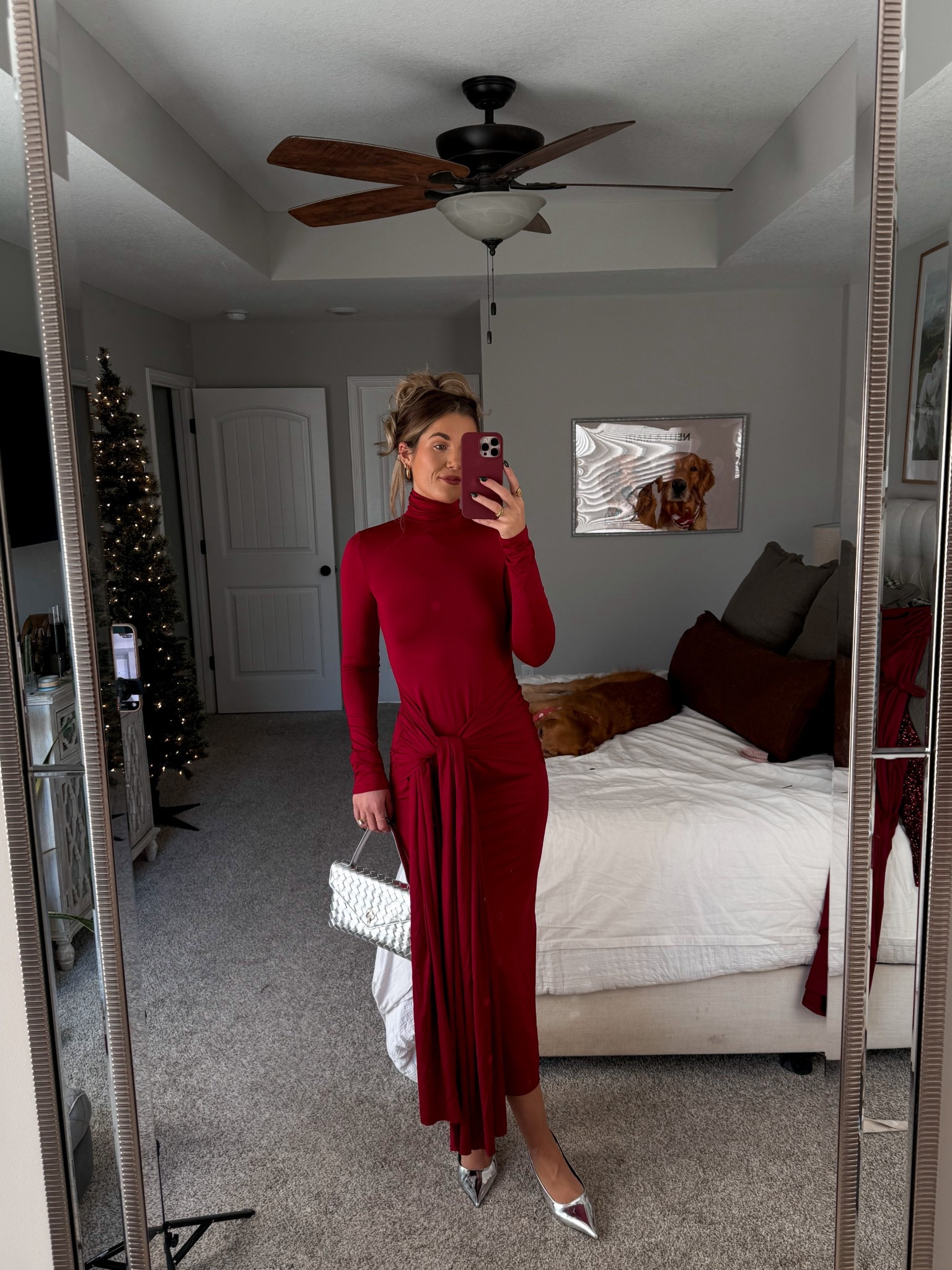 amazon holiday dress ! im in a small :) shoes are from last year but i found similar 💌✨♥️

#LTKgrwm #LTKootd #LTKHoliday