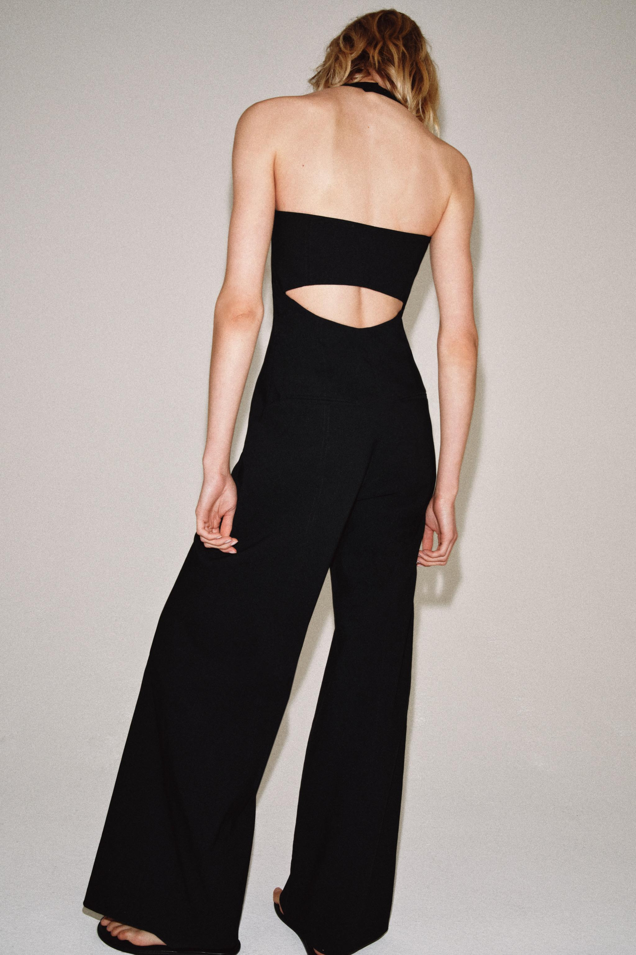 ZW COLLECTION HALTER NECK JUMPSUIT | Zara US