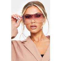 Pink Lens Ombre Oversized Square Frame Sunglasses | PrettyLittleThing UK