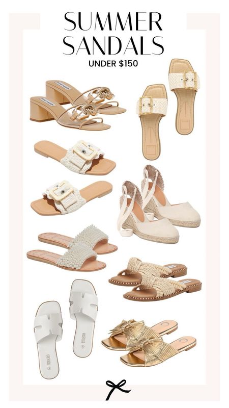 Summer sandals for under $150. I love the buckle details and pearl slides! Pair them with your favorite dress for spring for a chic look. 

#LTKstyletip #LTKshoecrush #LTKSeasonal