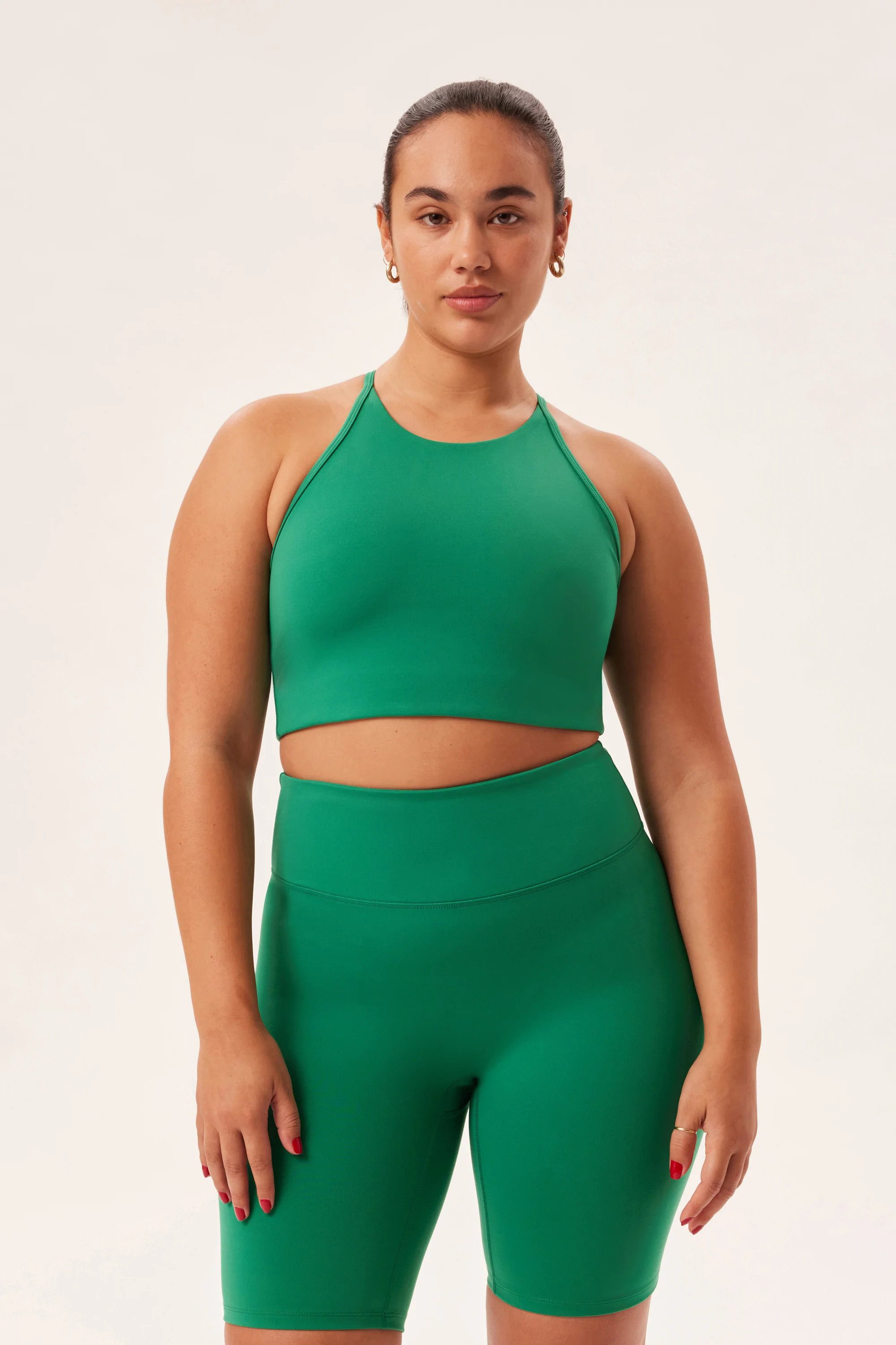Emerald Colette Halter Bra | Girlfriend Collective