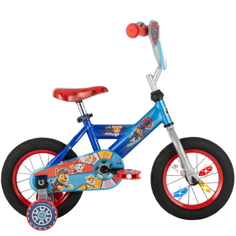 Huffy 12" Paw Patrol Kids' Bike, Fits Riders 3'1" - 3'5", Blue, Child, Boy's - Walmart.com | Walmart (US)