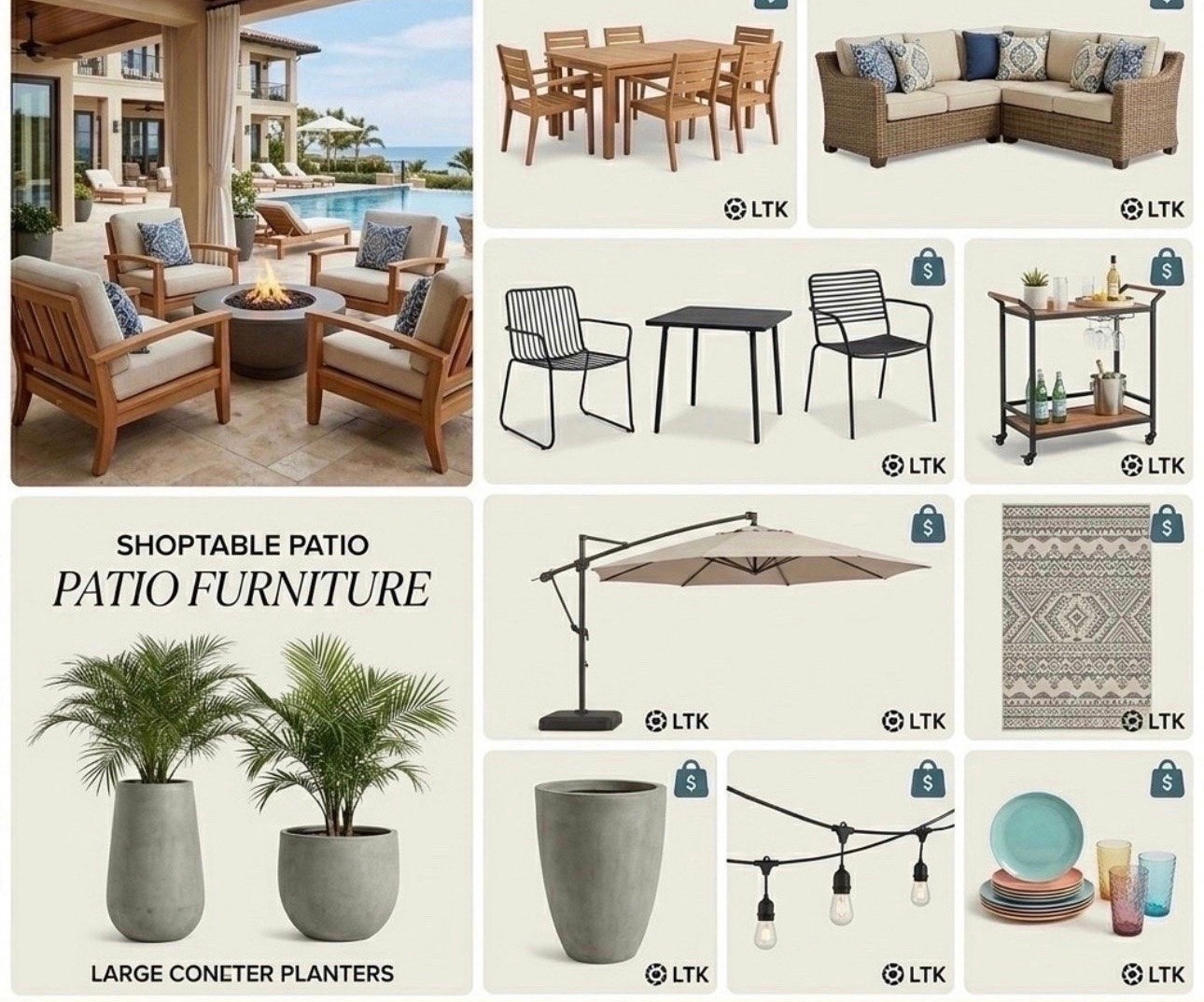 The Outdoor Oasis Blueprint (Before the Long Weekend) 🍹✨
Be honest: is your backyard actually ready for hosting, or are you secretly hoping everyone stays inside the kitchen? 🫣
With the long weekend right around the corner, your patio shouldn't just be an afterthought—it should feel like an extension of your living room. The secret to a space people never want to leave isn't just a good set of chairs; it’s about creating zones for lounging, dining, and clinking glasses.
I’ve rounded up the ultimate modern patio checklist to completely transform your outdoor space into a 5-star resort vibe.
🌟 How to Build the Look:
 The Anchor Pieces: Mix classic teak wood with a cozy wicker sectional to keep the vibe textured and high-end.
 The Entertainment Hub: A sleek bar cart on wheels means the party moves wherever you do (and keeps you from running inside for refills).
 The "Cozy Factor" Details: Layer on warm string lights, textured outdoor rugs, and oversized concrete planters to make a backyard feel like a curated oasis.
Stop scrolling past the dream yards on your feed and create your own. Everything is linked and ready to ship just in time for summer hosting. ☀️👇
👉 Tap the image or click the link in my bio to shop the entire setup and upgrade your outdoor space today!
#LTKhome #PatioDesign #OutdoorLiving #BackyardOasis #PatioFurniture #HomeDecorInspo #SummerHosting #MDWhome

#LTKHome #LTKSaleAlert