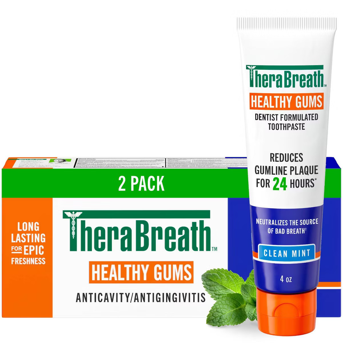 TheraBreath Healthy Gums Toothpastes - 4oz/2pk | Target