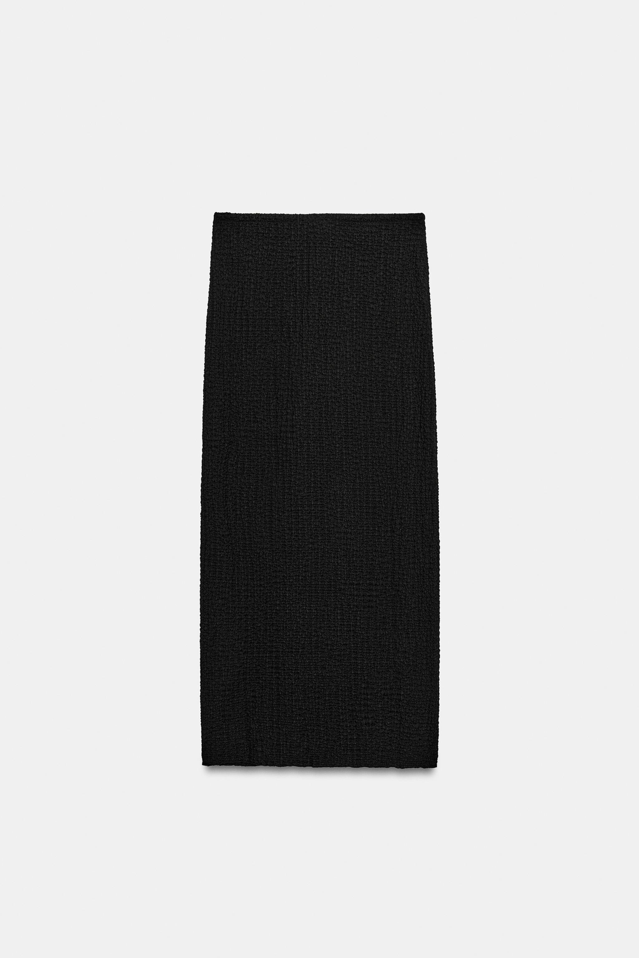 TEXTURED MIDI SKIRT | Zara US
