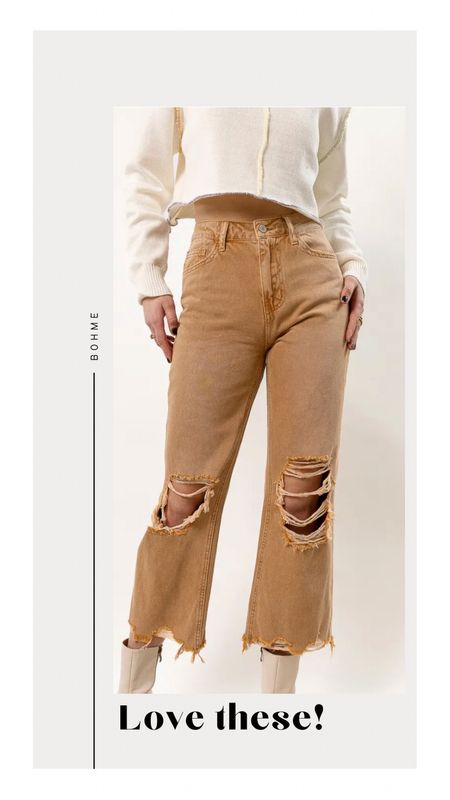 Bohme stressed jeans 🤍

#LTKFind #LTKstyletip #LTKunder100