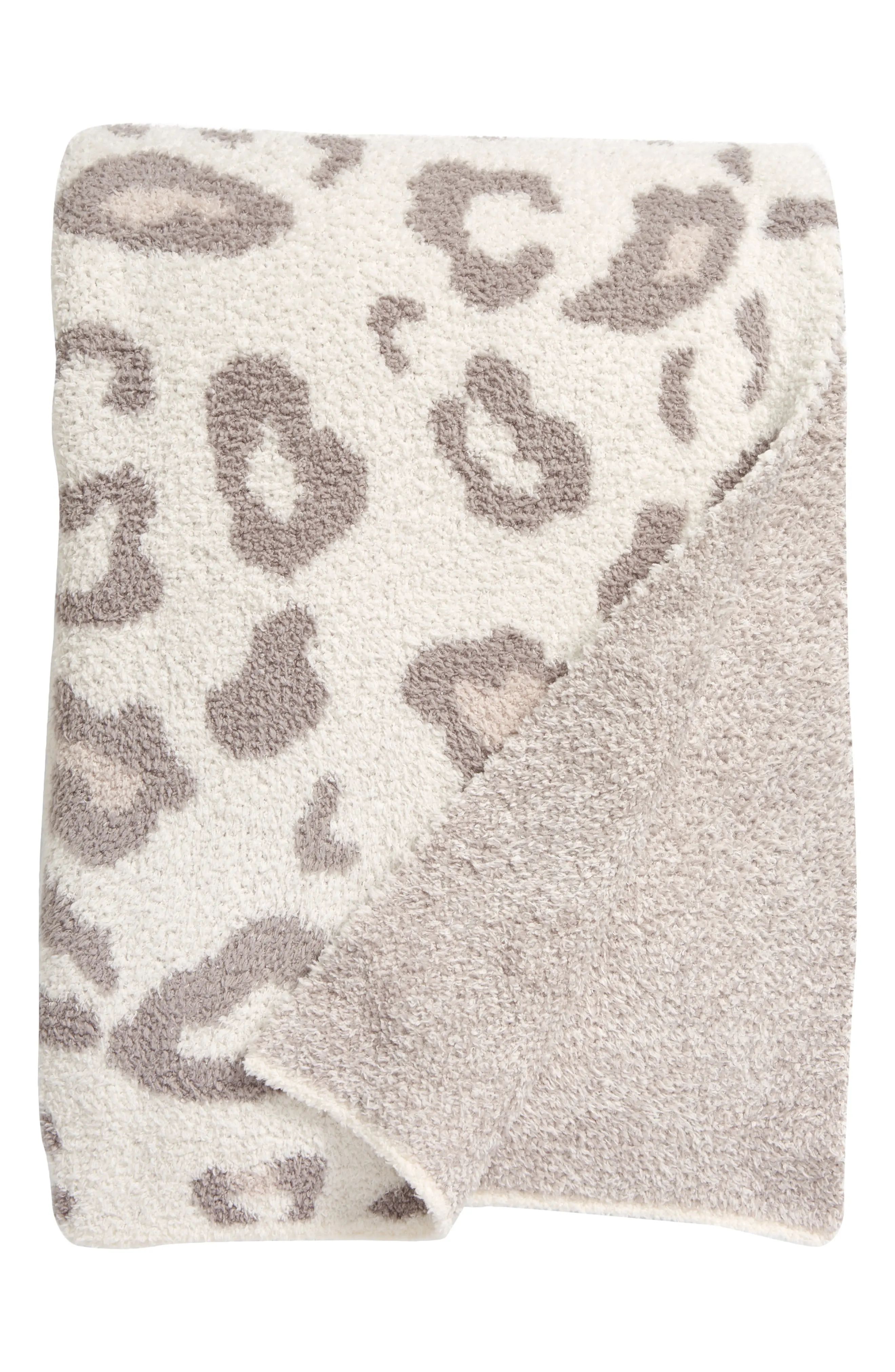 Barefoot Dreams Cozychic(TM) Leopard Degrade Throw Blanket, Size One Size - White | Nordstrom