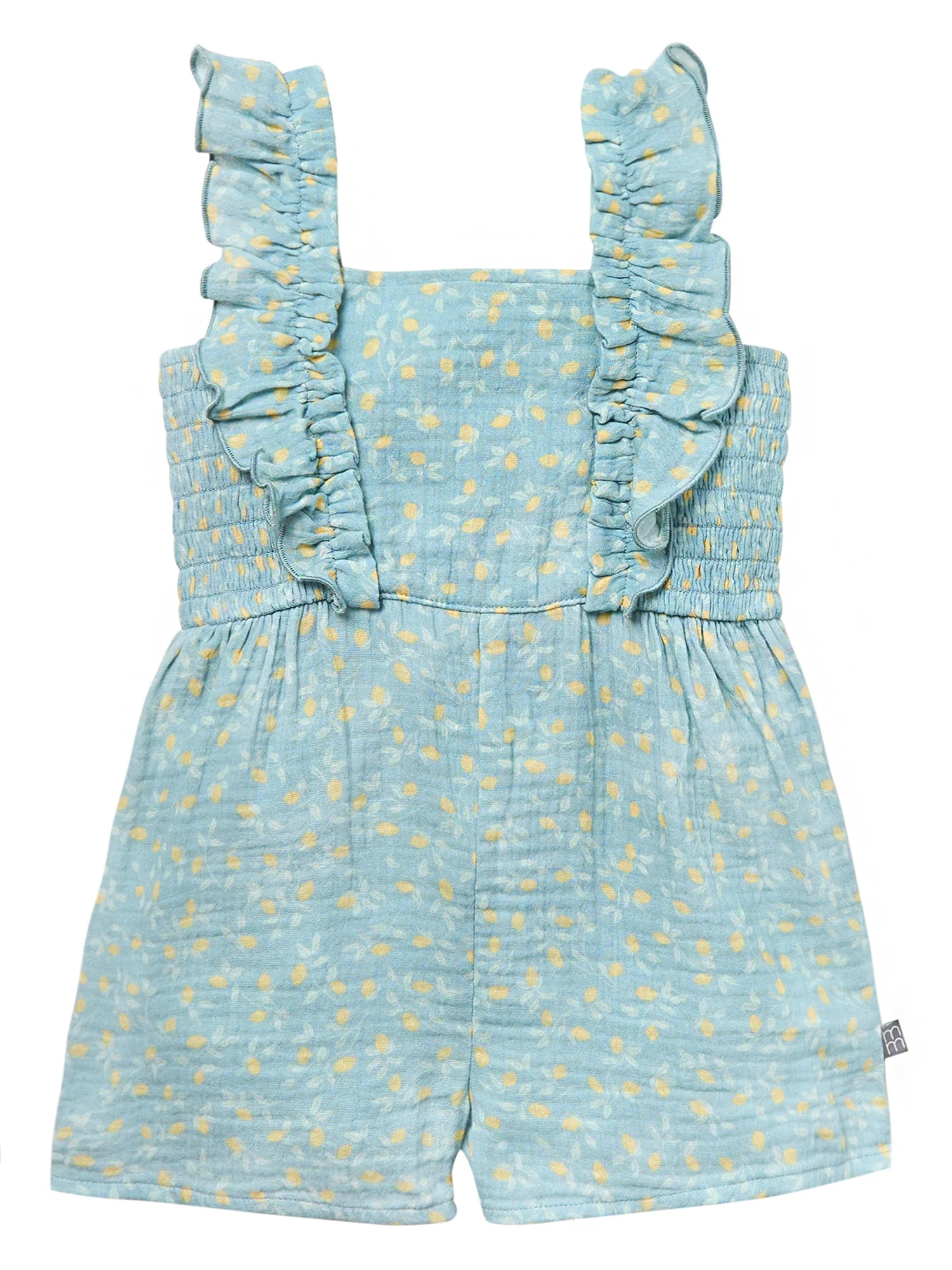 Modern Moments by Gerber Toddler Girl Smock Ruffle Wide Leg Romper, Sizes 12M-5T | Walmart (US)