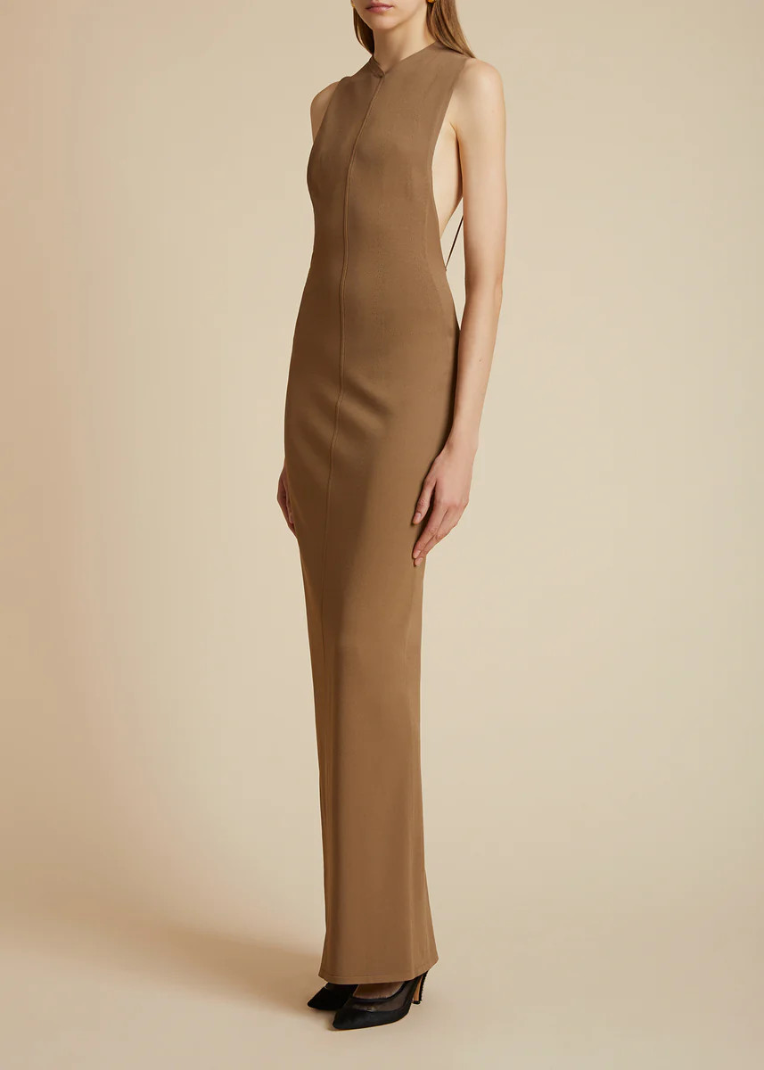 The Teri Dress in Carob | Khaite