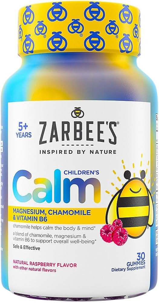 Zarbee’s Naturals Children’s Calm Gummies, Magnesium for Kids Ages 5+, Melatonin-Free, Suppor... | Amazon (US)