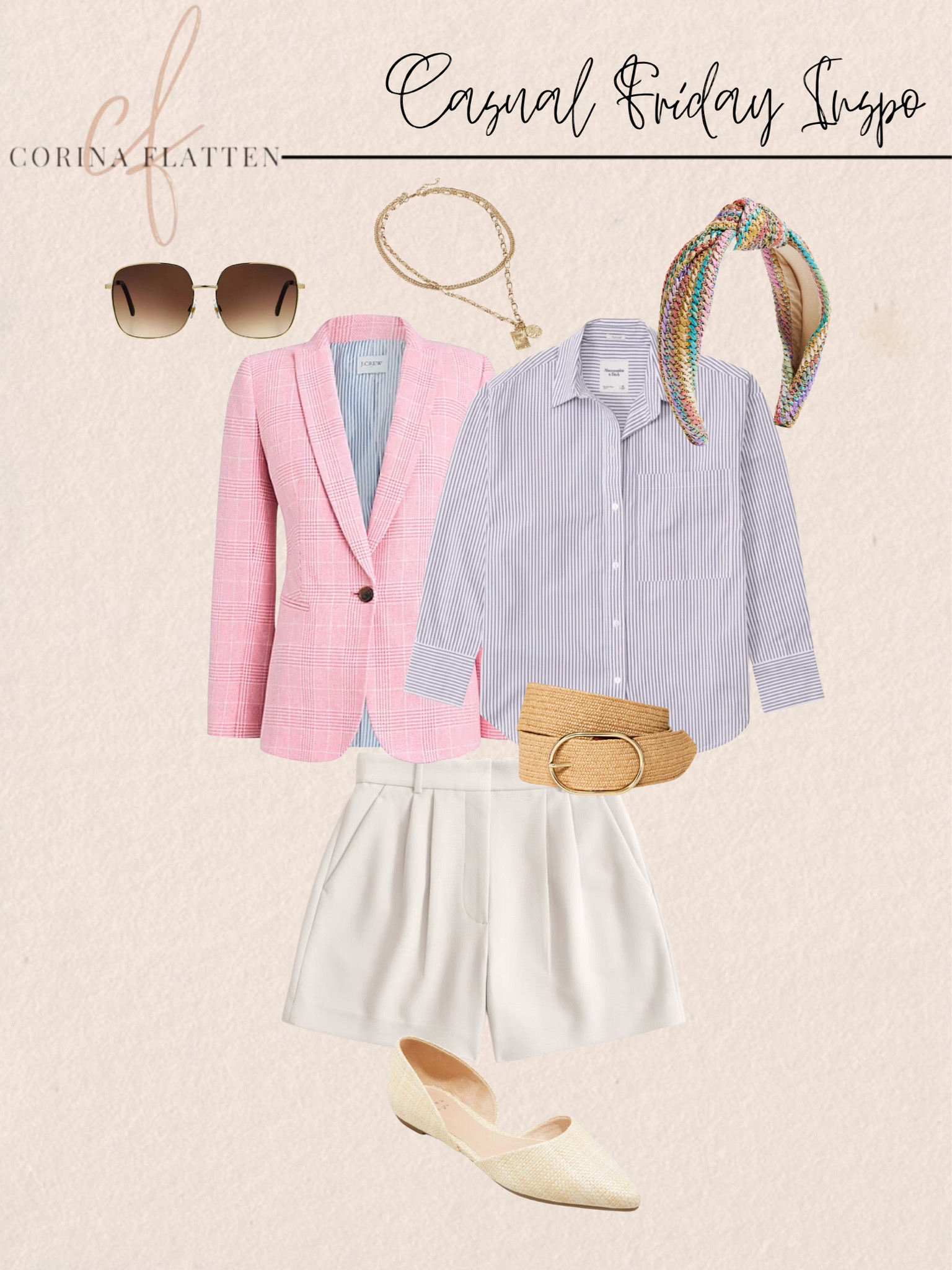 Casual Fridays can be cute! Shorts, blazer and flats with a fun headband

Over 40 fashion/ affordable style / elevated chic / effortless style / spring fashion / summer style / casual chic / style over 50/ 


#LTKover40 #LTKstyletip #LTKfindsunder50