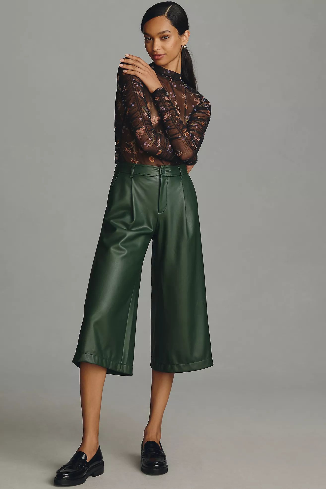 By Anthropologie Faux Leather Culottes | Anthropologie (US)
