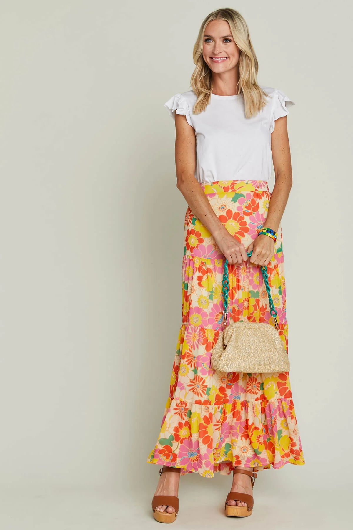 Sugarlips Tiered Maxi Skirt | Social Threads