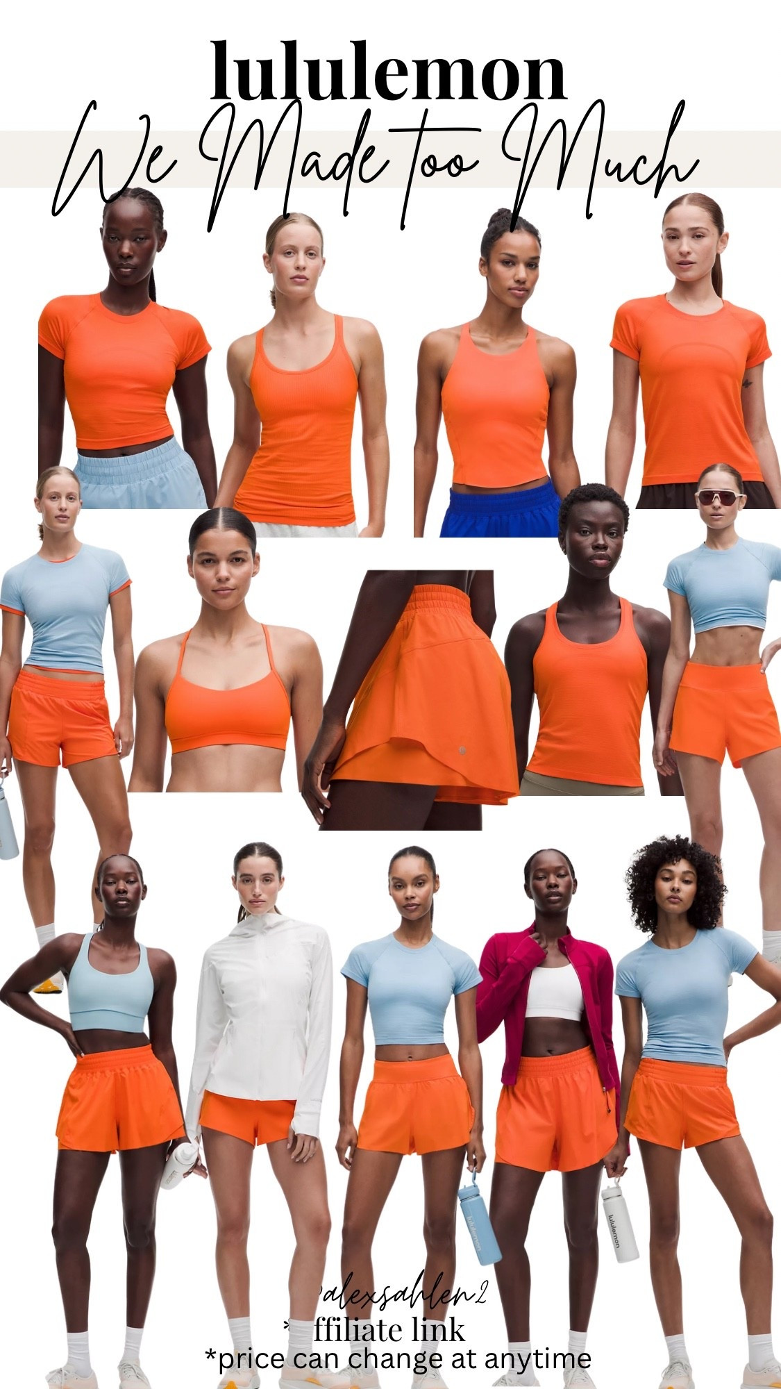 NEW lululemon SALE!

Gym outfit, workout gear, orange gym clothes, lululemon sale, lululemon shorts, sports bra sale