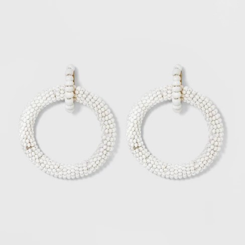 SUGARFIX by BaubleBar Seed Beaded Hoop Earrings | Target