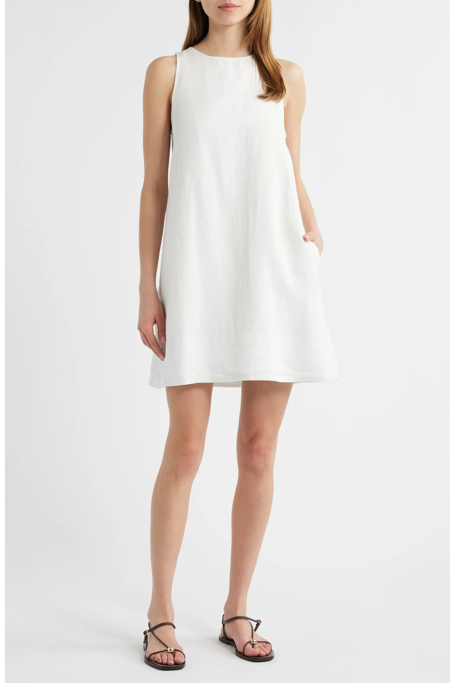 Linen Shift Minidress (Women) | Nordstromrack | Nordstrom Rack