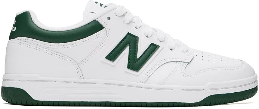 White & Green 480 Sneakers | SSENSE