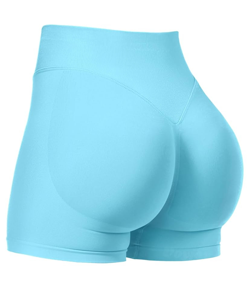 VOYJOY Women Workout Impact Shorts 3.6"/ 4.5"/ 6" Scrunch Butt Lifting Gym Seamless Booty Biker S... | Amazon (US)