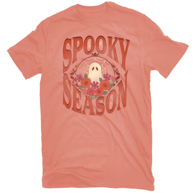 undefined Women's Orange Knit Short sleeve Graphic T-shirt ( XL ) | Lowe's