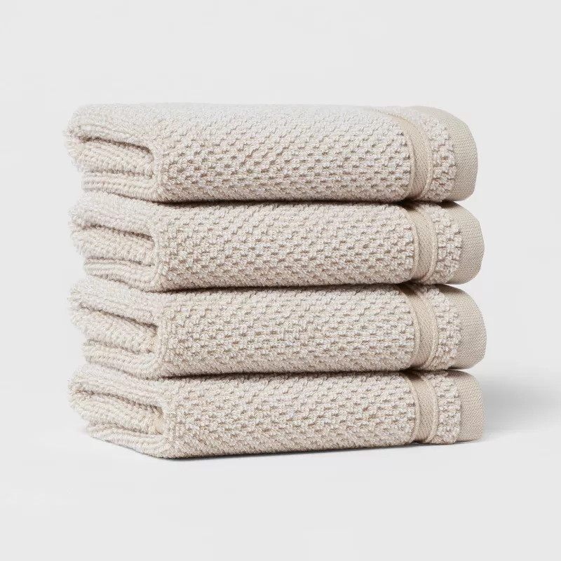 4pk Performance Texture Washcloth Set - Threshold™ | Target