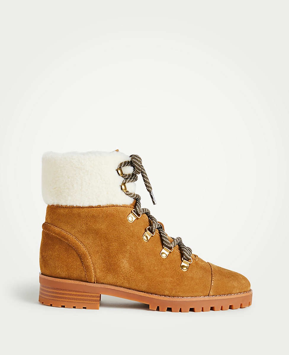 Brock Suede Hiker Boots | Ann Taylor (US)