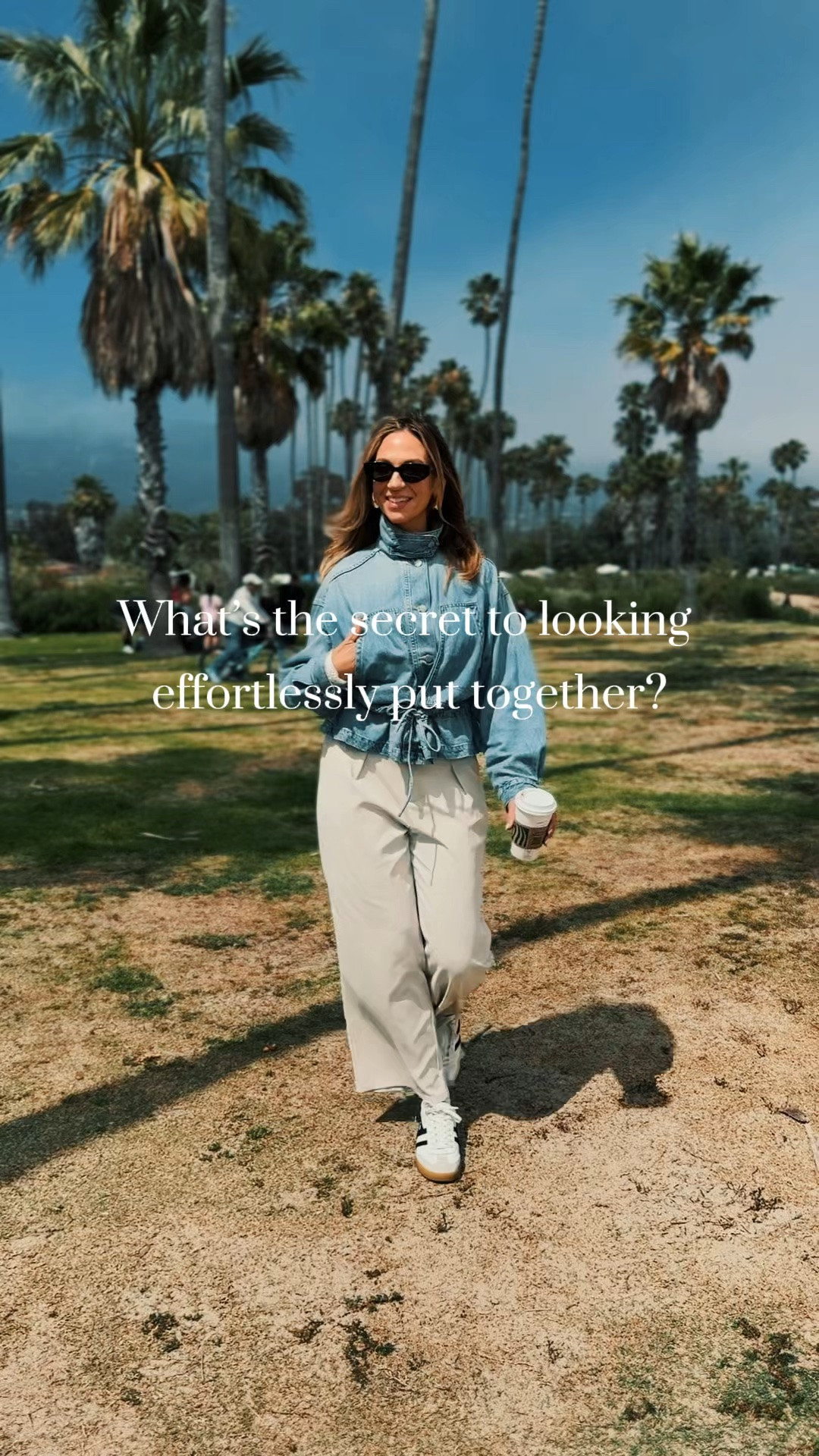 Elevated Casual Spring Outfit | Travel Outfit + Business Casual Workwear

Loving this easy elevated outfit lately 🤍 The beige trousers are so comfortable with an elastic waistband in the back, but still polished enough for business casual workwear, teacher outfits, work outfits, and everyday mom life. They hit right at my ankle (I’m 5’7”), run true to size, come in multiple colors, and are surprisingly wrinkle resistant which makes them perfect for travel outfits, vacation outfits, and even airport outfits too.

And this lightweight denim jacket from @Target is one of my favorite spring layers lately. It looks so chic worn open over tanks and tees for spring outfits and summer outfits, but I also love wearing it fully buttoned and cinched at the waist as its own top. Such a good piece for cooler beach nights, travel days, casual dinners, art walks, and everyday outfits when you want to feel comfortable but still put together.

I paired it with my favorite neutral black-and-white sneakers from Gola because I wanted that classic elevated sneaker look without wearing the same pair everyone else has lately. They’re so comfortable for walking around all day and go with everything. Also wearing my favorite sunglasses of the season from WMP which have been on repeat lately.

Such an easy formula for casual chic outfits, neutral outfit ideas, comfy work outfits, and polished everyday style 🤍

#LTKOver40 #LTKootd #LTKWorkwear