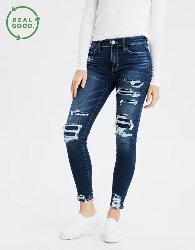 AE Ne(X)t Level High-Waisted Jegging Crop | American Eagle Outfitters (US & CA)