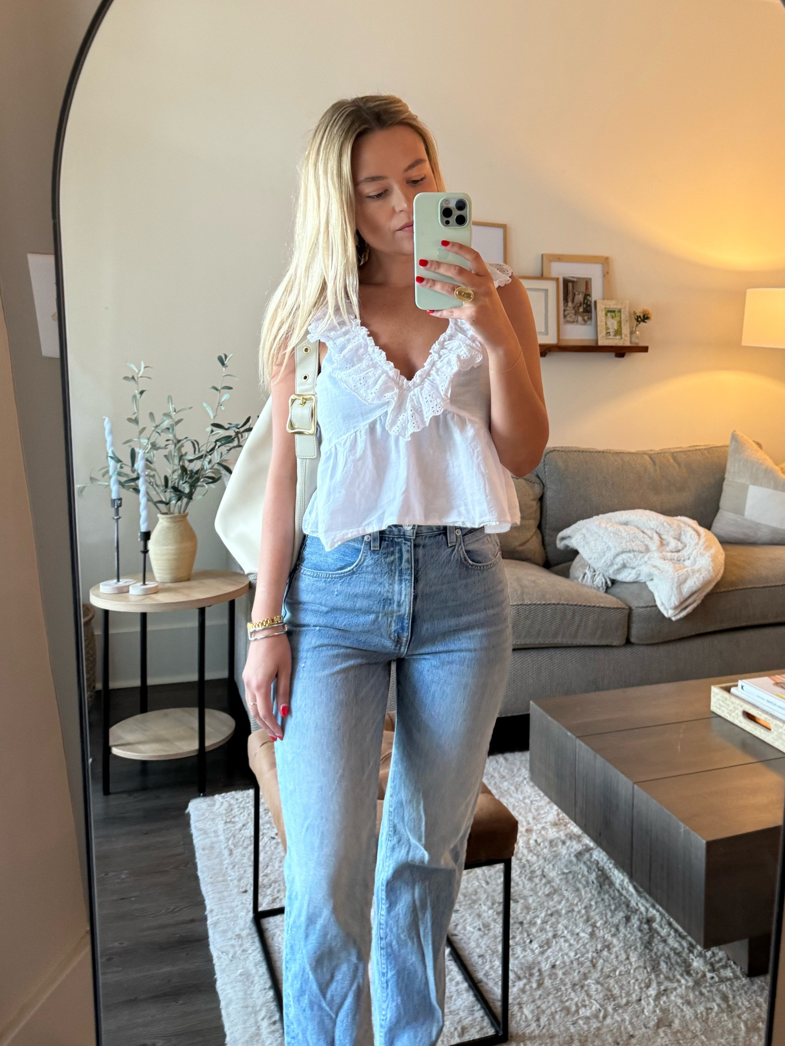 White tops & light blue jeans are my fav summer combo 

#LTKparties #LTKsalealert #LTKSeasonal
