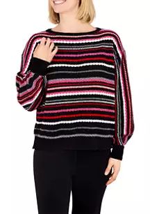 Women's Holiday Stripe Sweater | Belk