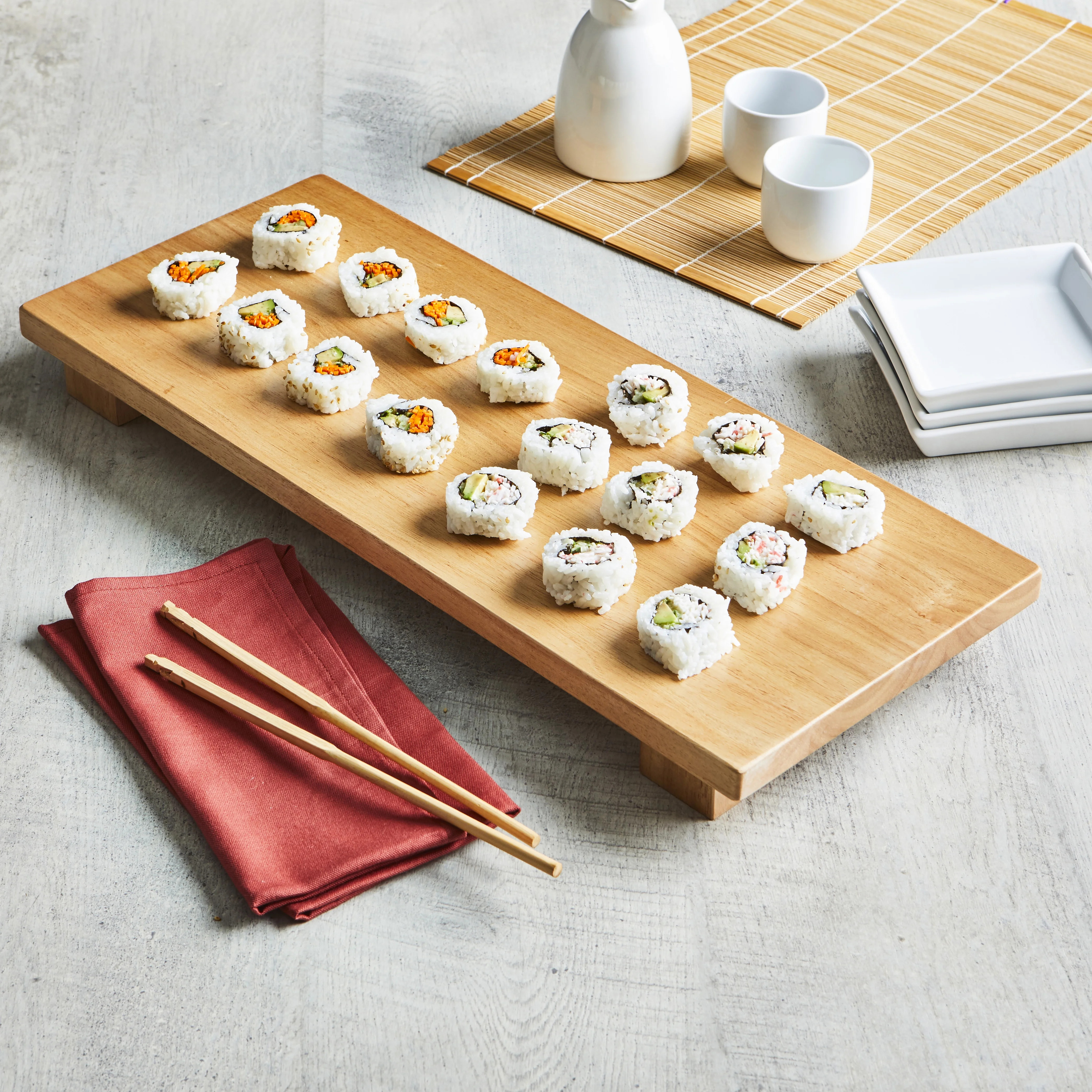 Better Homes & Gardens Rubber Wood Serve Footed Board - Walmart.com | Walmart (US)