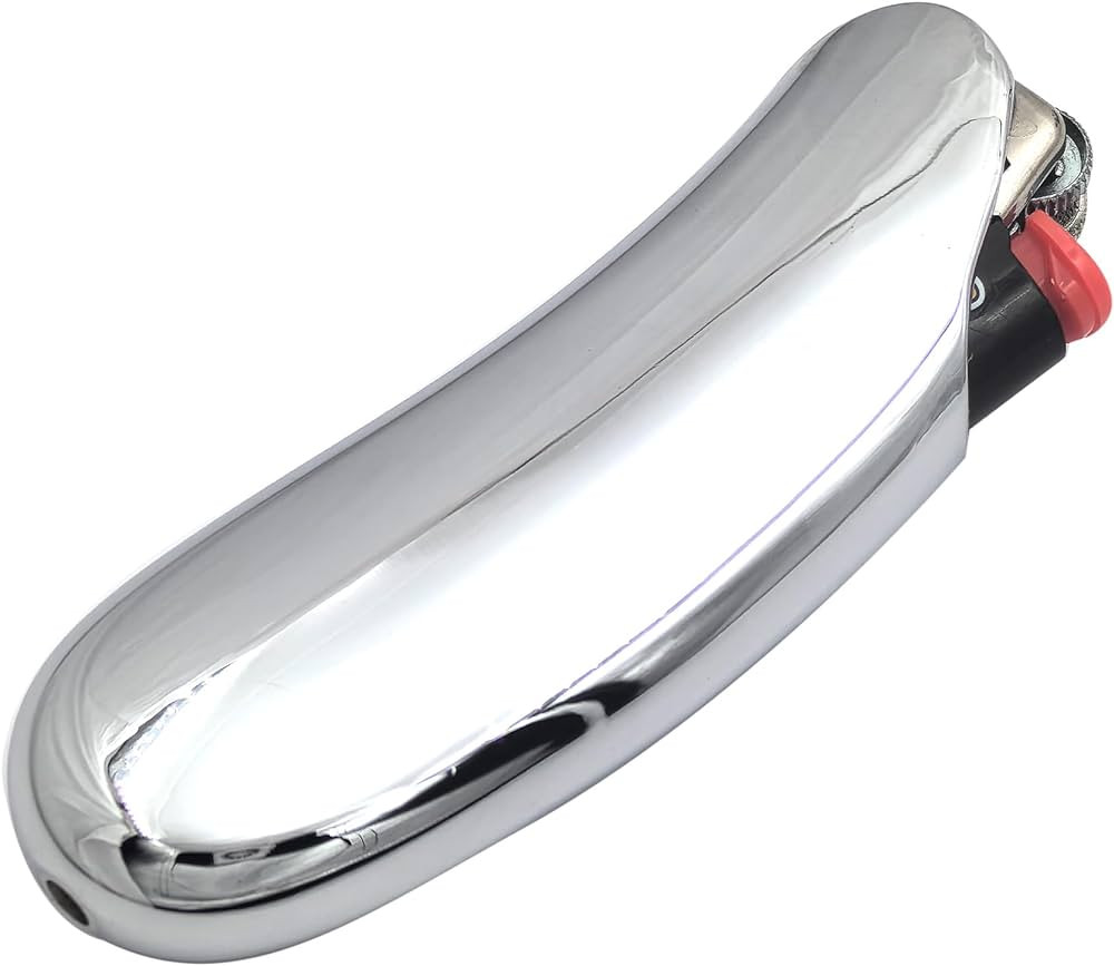 Heavy Curved Lighter Case Cover Holder Sleeve Pouches Metal Ergonomic Design for BIC Full Size Li... | Amazon (US)