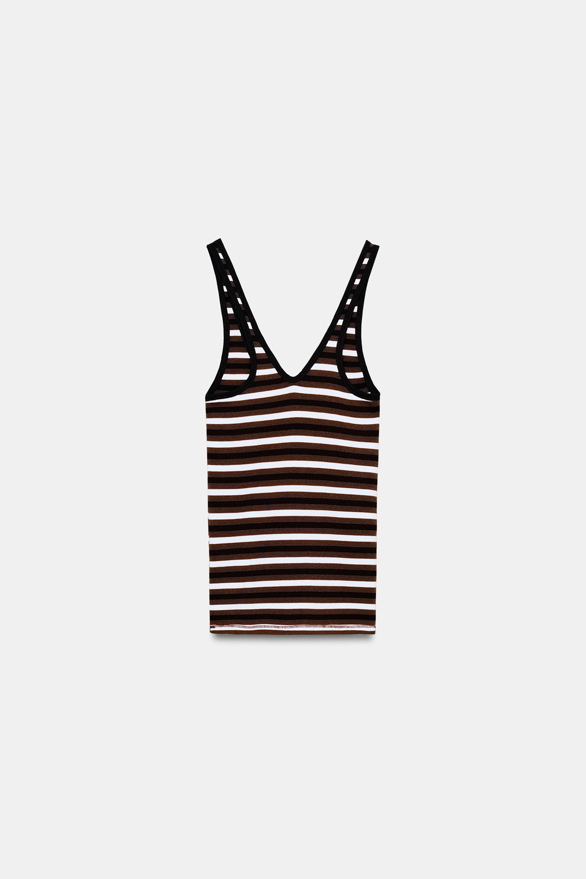 STRIPED STRAPPY TOP | Zara UK