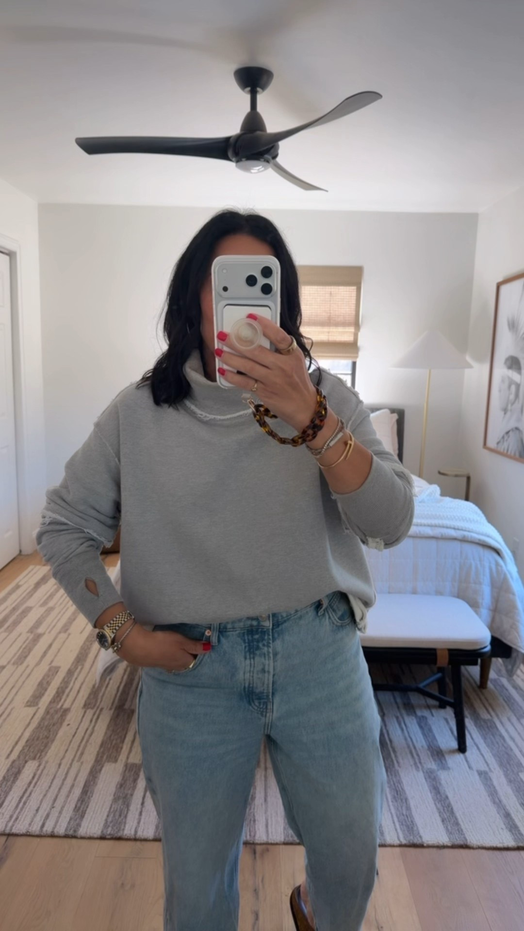 Top size medium (it’s oversized), jeans size 30 (I’m a size 10), shoes fit tts (I’m a 9.5/10 and did a 40 in them). 

#LTKSaleAlert #LTKMidsize #LTKOver40