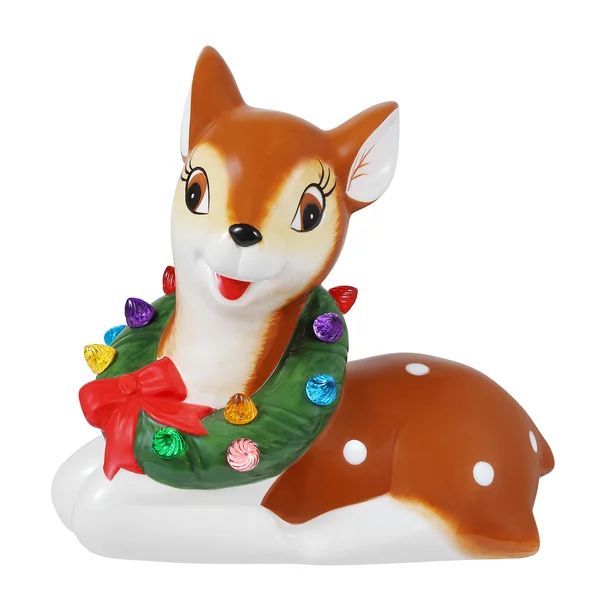 Mr. Christmas Ceramic LED Reindeer, 9", Brown - Walmart.com | Walmart (US)