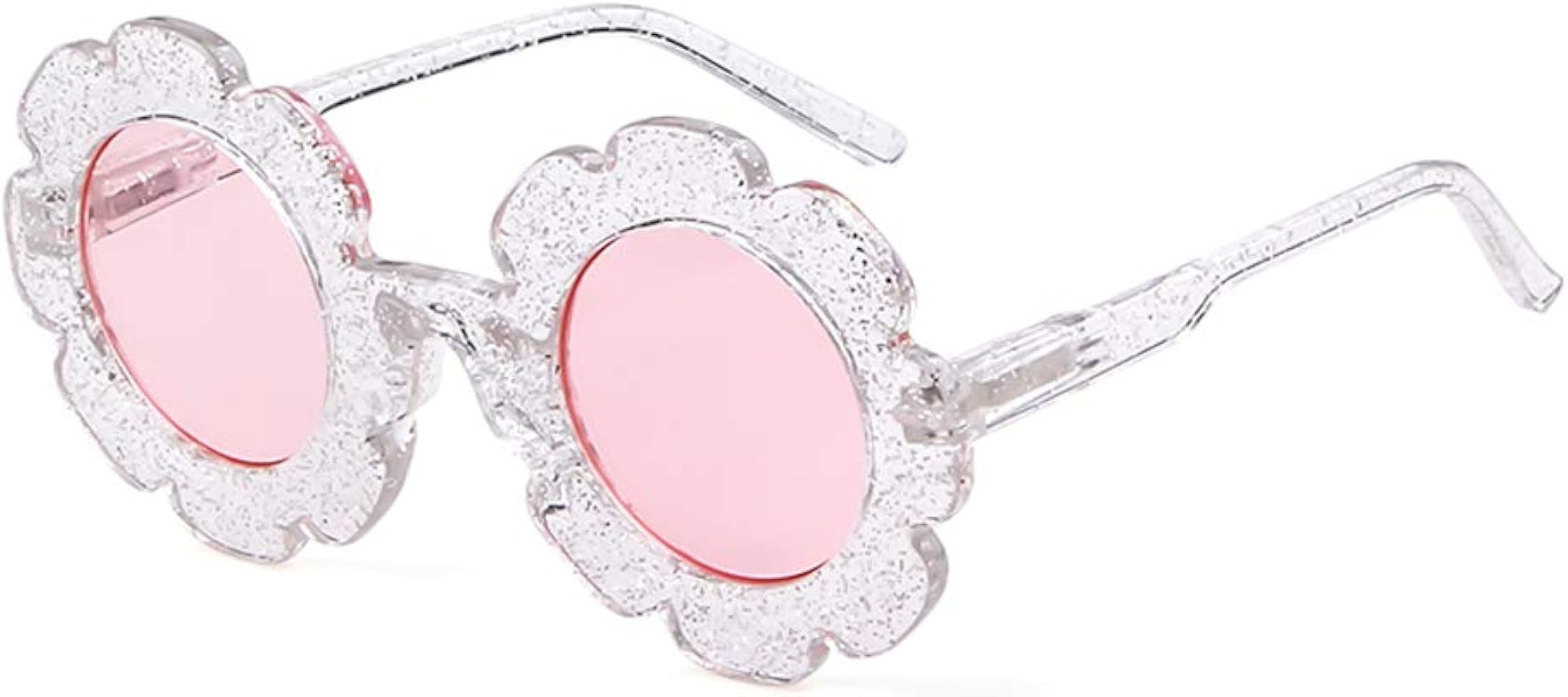 Toddler Flower Sunglasses For Girls Boys Cute Kids Sunglasses UV400 Protection Colorful Sun Glass... | Amazon (US)